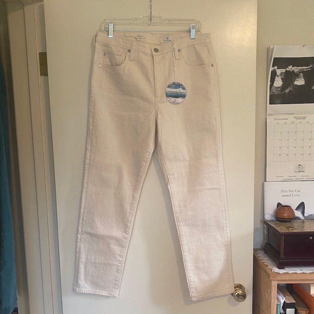 Ag Adriano Goldschmied Isabelle High-rise Straight Crop, Women's Size 32, NWT